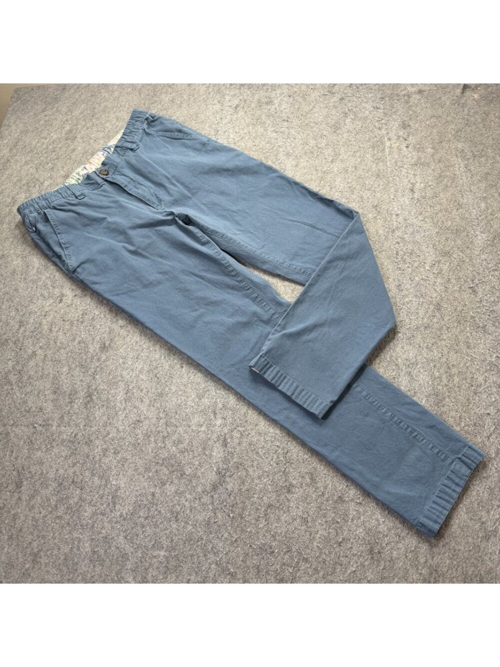 Chubbies Casual Pants Men L x 29" Blue Elastic Waist Stretch Cotton